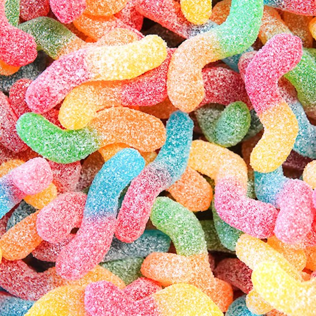 Schepsnoep Sour Glow Worms 100g