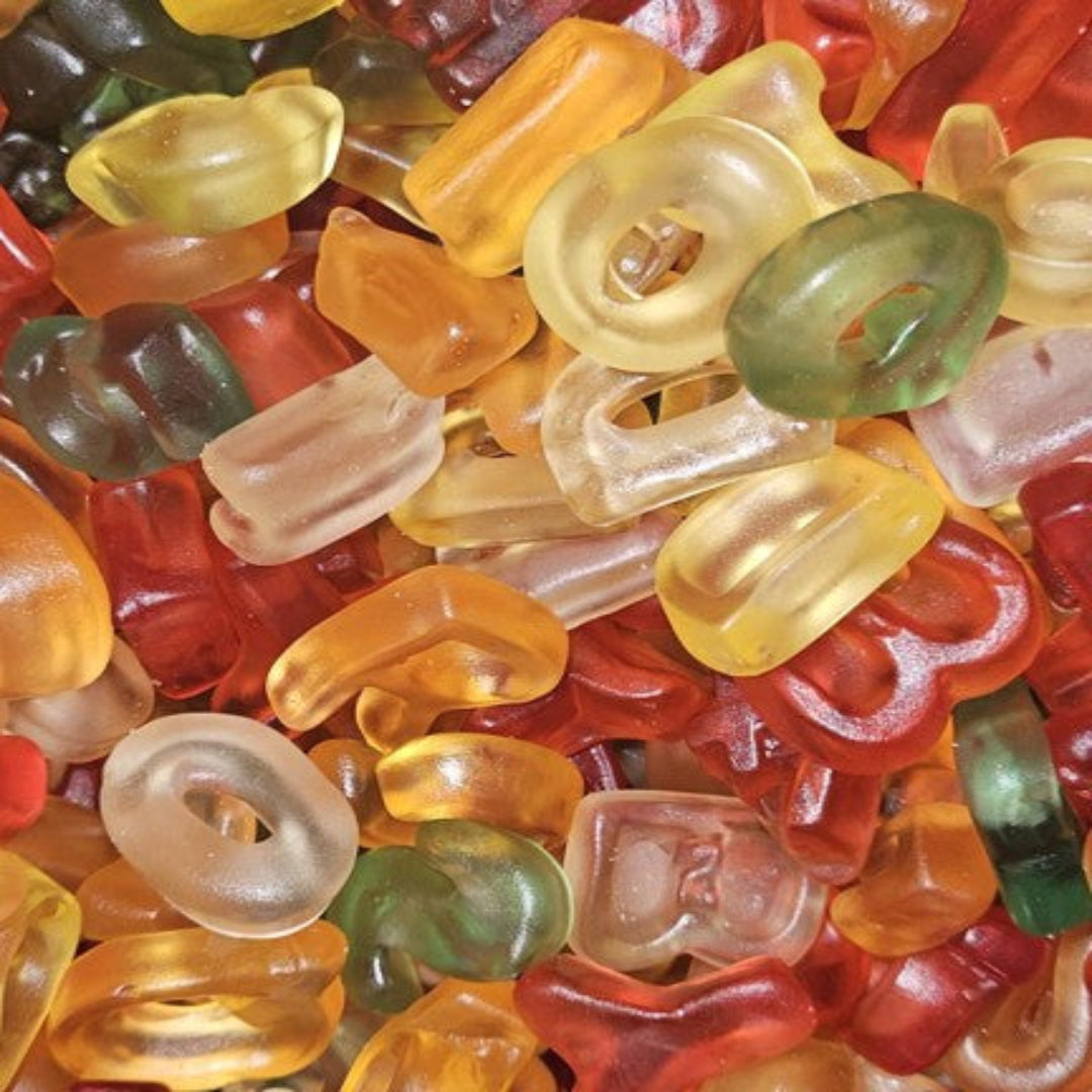 Schepsnoep cijfers en letters 100gr