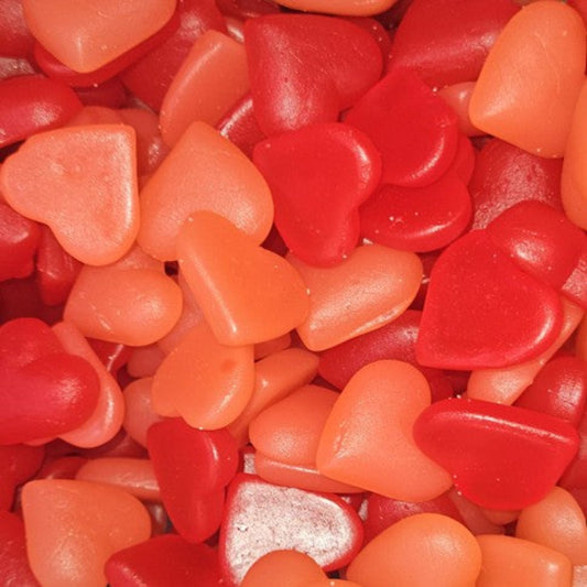 Schepsnoep rode/roze harten 100gr