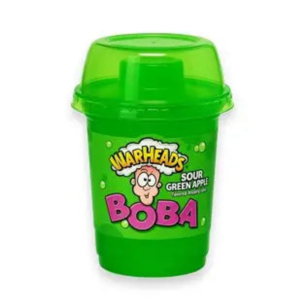 Warheads BOBA sour green apple