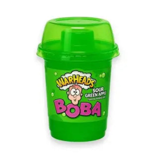 Warheads BOBA sour green apple